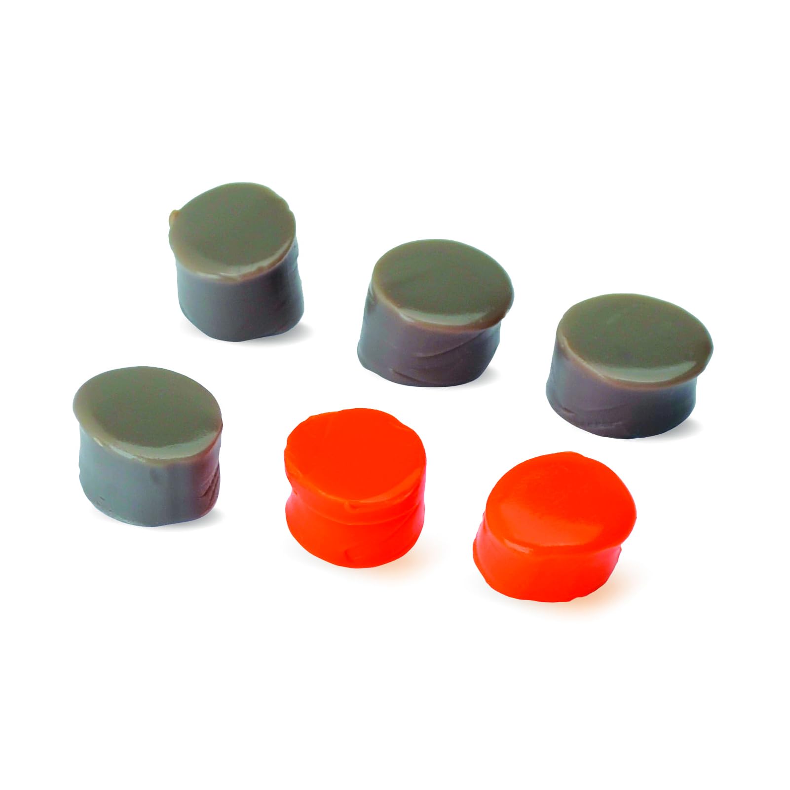 Walker's Putty Silicone - Soft Moldable Tacky Adaptable 20dB NRR Noise-Blocking Hearing Protection Shooting Hunting Work Earplugs, 3 Pairs, Storage Case Included - Orange/Flat Dark Earth