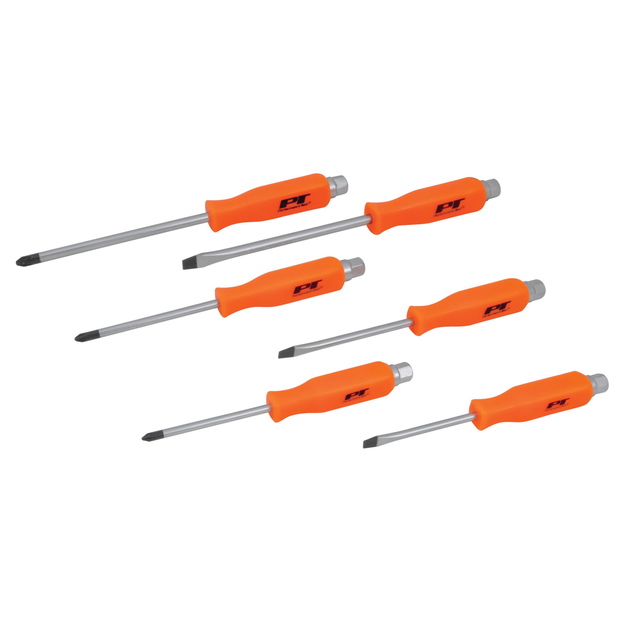 W1729 Performance Tool Strike Cap Screwdriver Set, 6 Piece