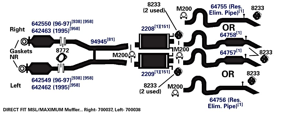700038 AP Exhaust Products Muffler Exhaust