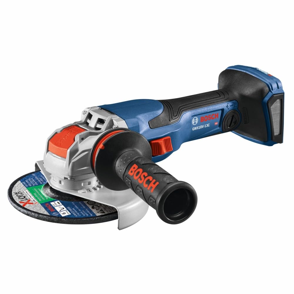 Bosch 18V GWX18V-13CN PROFACTOR™ X-LOCK Connected-Ready 5 – 6 In. Angle Grinder with Slide Switch (Bare Tool)