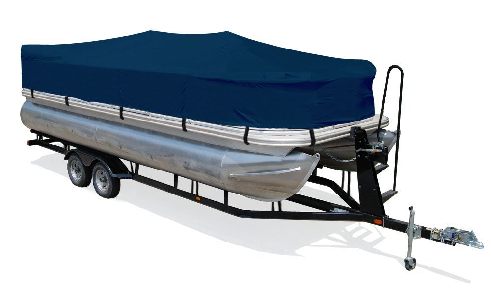 Semi-Custom Trailerite Pontoon Playpen Boat Cover, Navy (19'1" - 20'0" CL x 102" B)