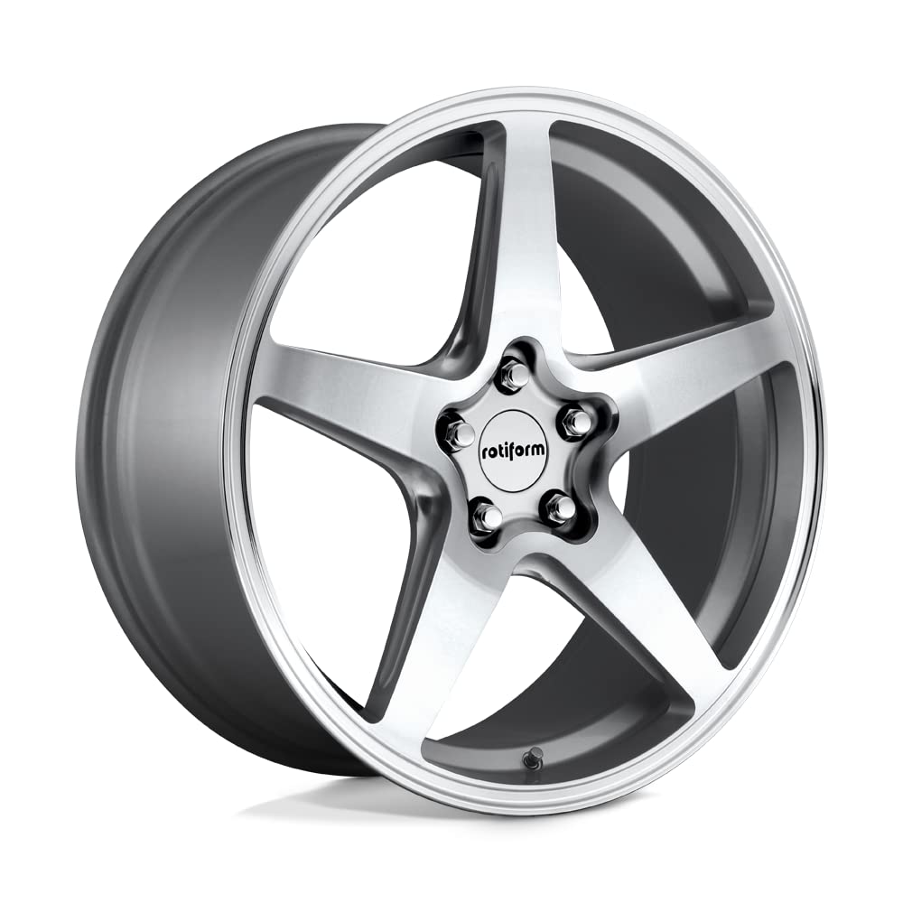 wgr Rotiform 18x8.5 5x112 45et 66.56mm gloss silver wheel