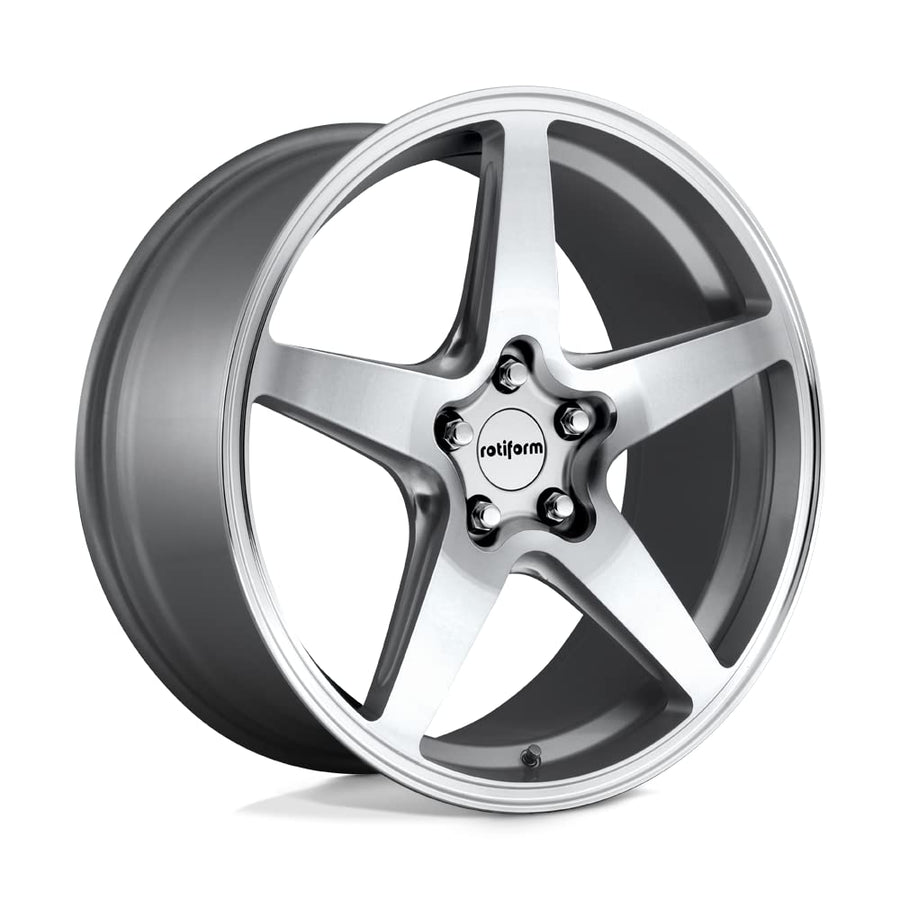 wgr Rotiform 18x8.5 5x112 45et 66.56mm gloss silver wheel