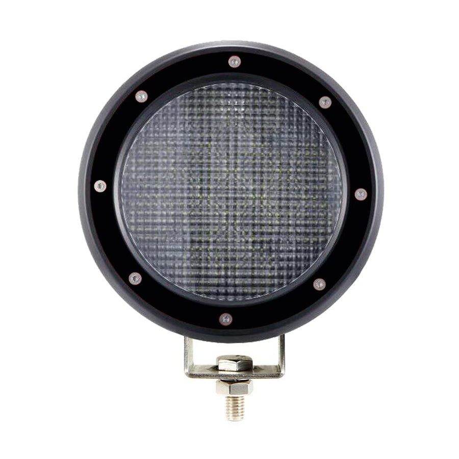 LED Black Horse 5.3" Dia Light Flood Black Trim Ring Compatible with All Cars,Trucks and SUVs-PL9251FB