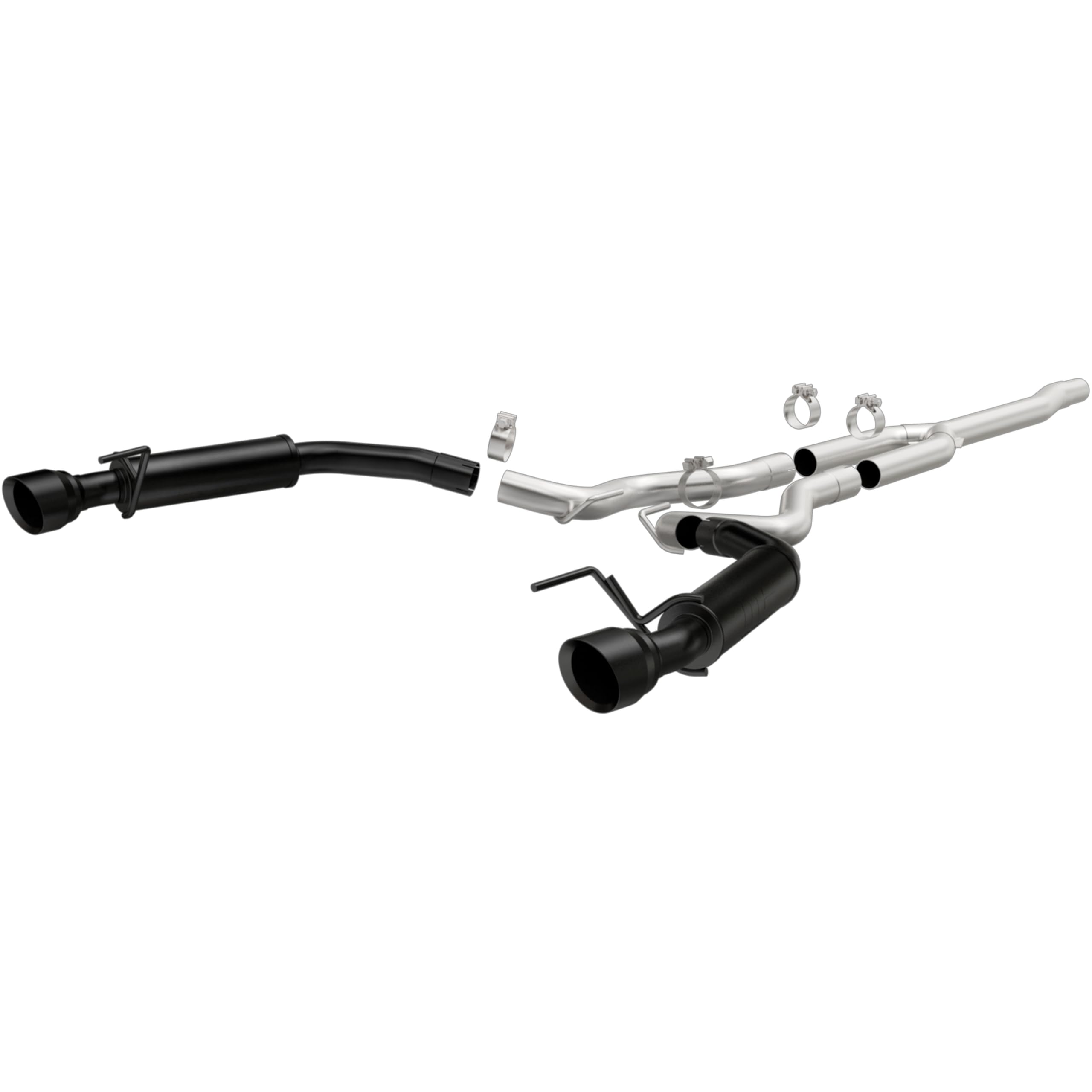 Performance MagnaFlow Exhaust System 19256: Cat-Back, Competition Series, Compatible with 2015-2023 Ford Mustang, Dual Split Rear Exit Style