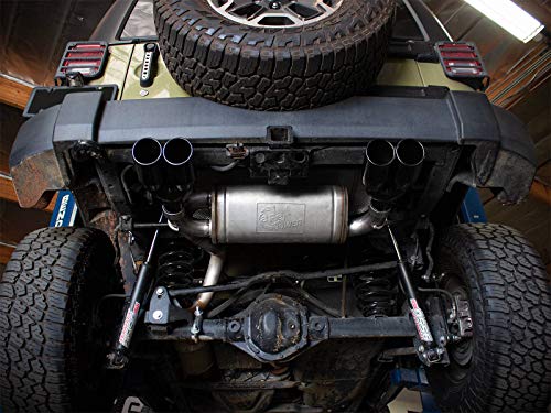 Vulcan Series aFe Power 49-38086-B 2-1/2 IN 304 Stainless Steel Axle-Back Exhaust System Black