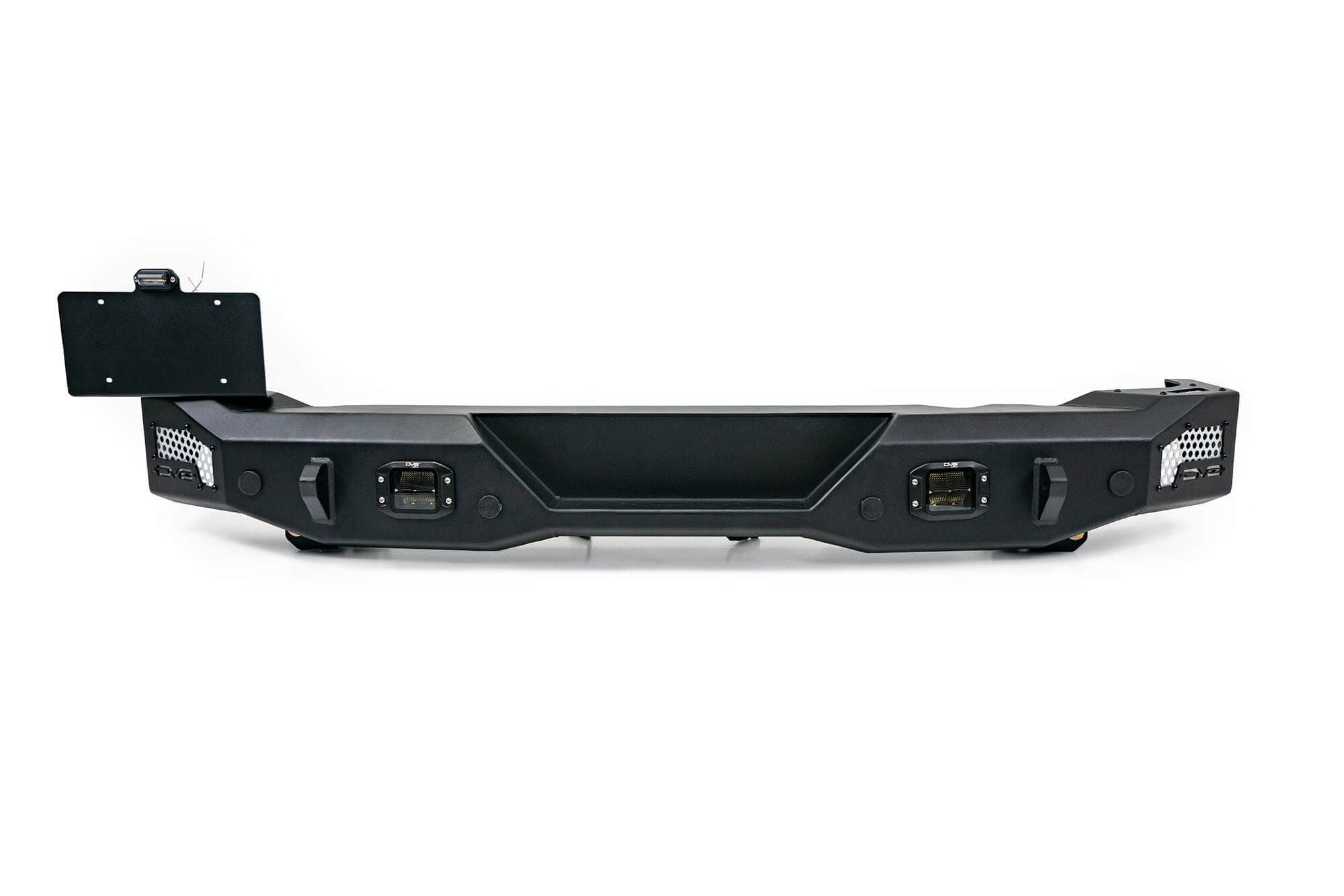 MTO Series DV8 Offroad Rear Bumper for 2021-2025 Ford Bronco | Retains Factory Backup Sensors & Tow Hitch | Accepts 37" Spare Tire on OEM Carrier | Mount (2) 3" Flush Mount Pod Lights