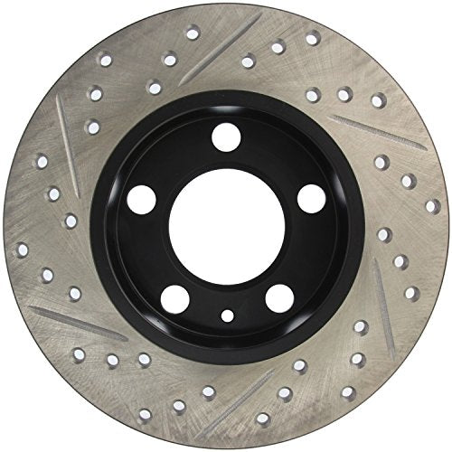 Sport Drilled/Slotted Brake Rotor StopTech 127.33057L (Rear Left), 1 Pack