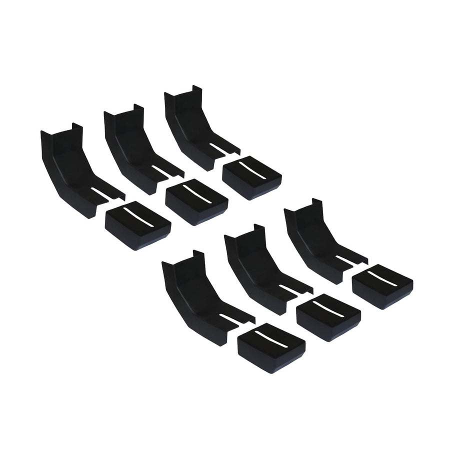 RB-BKC6: RAPTOR Series Black Thermoplastic Rubber Bracket Covers