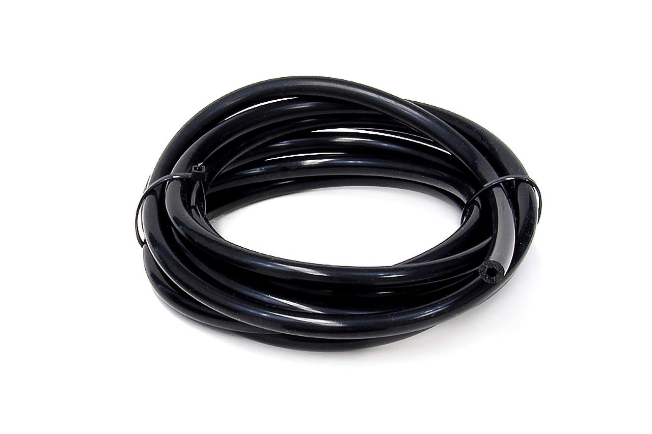 HPS 5' Length High Temperature Silicone Vacuum Tubing Hose HTSVH95-BLKx5 (40 psi Maxium Pressure, 3/8" ID)