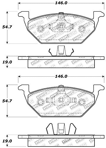 Sport Brake Pads StopTech 309.07680 with Shims and Hardware