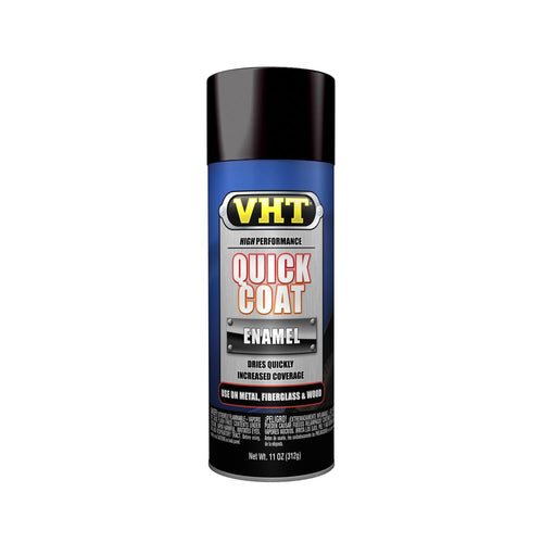 VHT Quick Coat ESP504007 Gloss Black Acrylic Enamel Can - 11 oz.