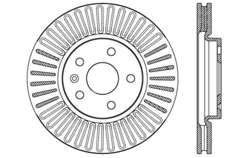 Sport StopTech 128.62120L Cross Drilled Brake Rotor (Front Left), 1 Pack