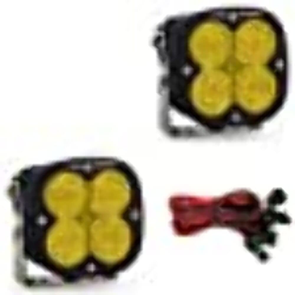 Baja Designs LED Light Pod XL Sport Pair for Jeeps, Off Road 4x4, Trucks, UTV - 2 PCS with Wiring Harness (Wide Cornering; Amber)