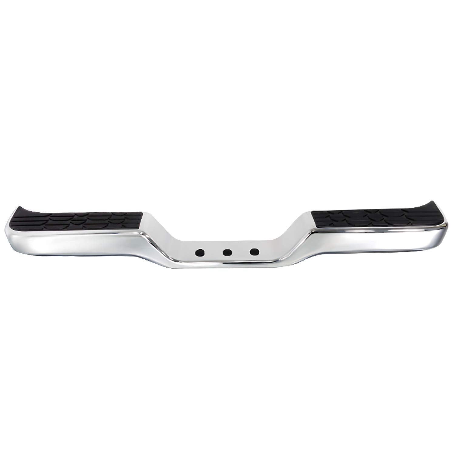 1Pc Chrome Rear Step Bumper Assy, Brackets Made For And Compatible With Pick Up 2/4Wd