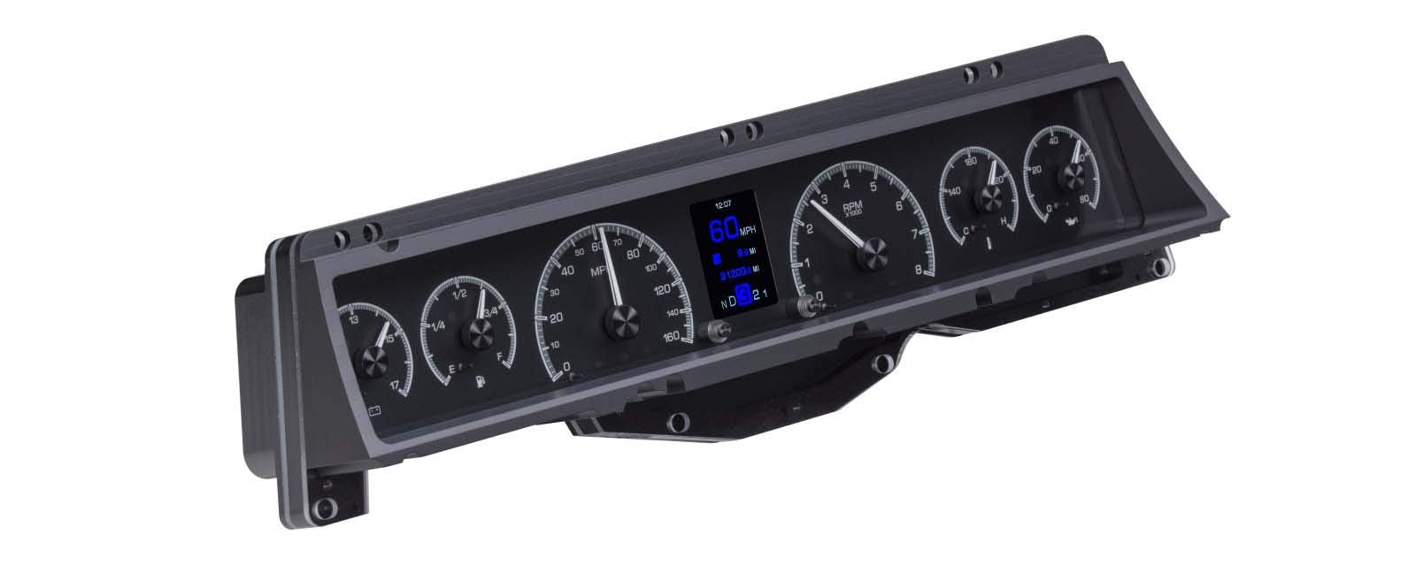 Dakota Digital 66-67 Customizable Gauges Kit Chevy Nova Black HDX-66C-NOV-K