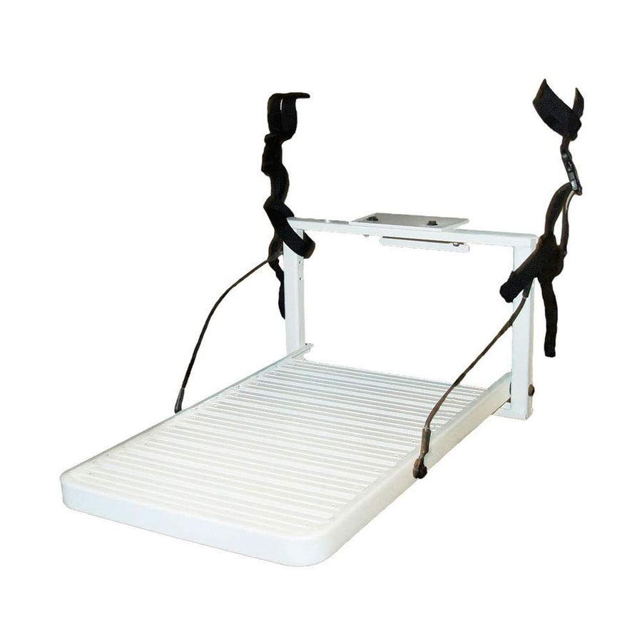 Load-A-Pup Great Day Salty Dog 13,5 x 20in Robust Safety Pet Loading Platform for Boat - Off-White Powder-Coated Finish - 200 lbs Weight Capacity - Intended for Use in Salt Water, LP501
