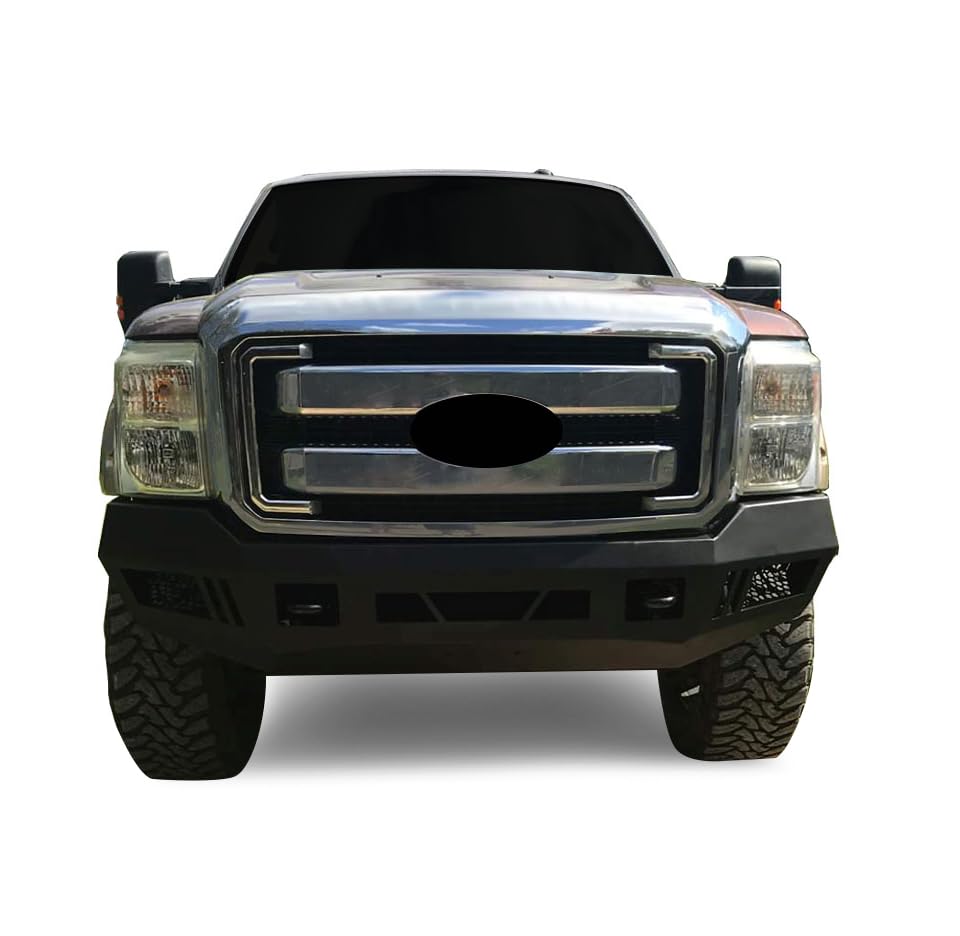 Heavy Duty Black Horse Armour Front Bumper Matte Black Compatible with 2011-2016 Ford F-250 Super Duty|2011-2016 Ford F-350 Super Duty-AFB-F211