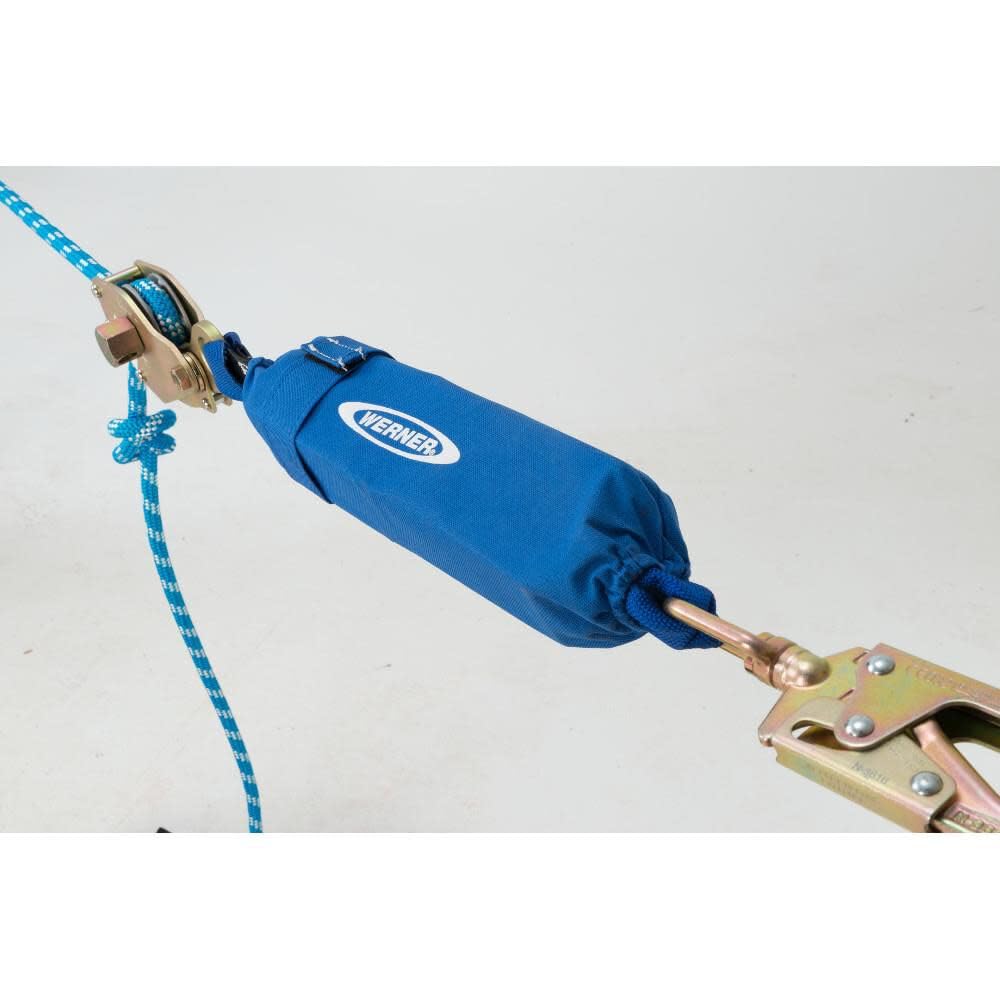 60 Ft Werner 2-Man Rope Horizontal Lifeline System Cross-Arm Strap