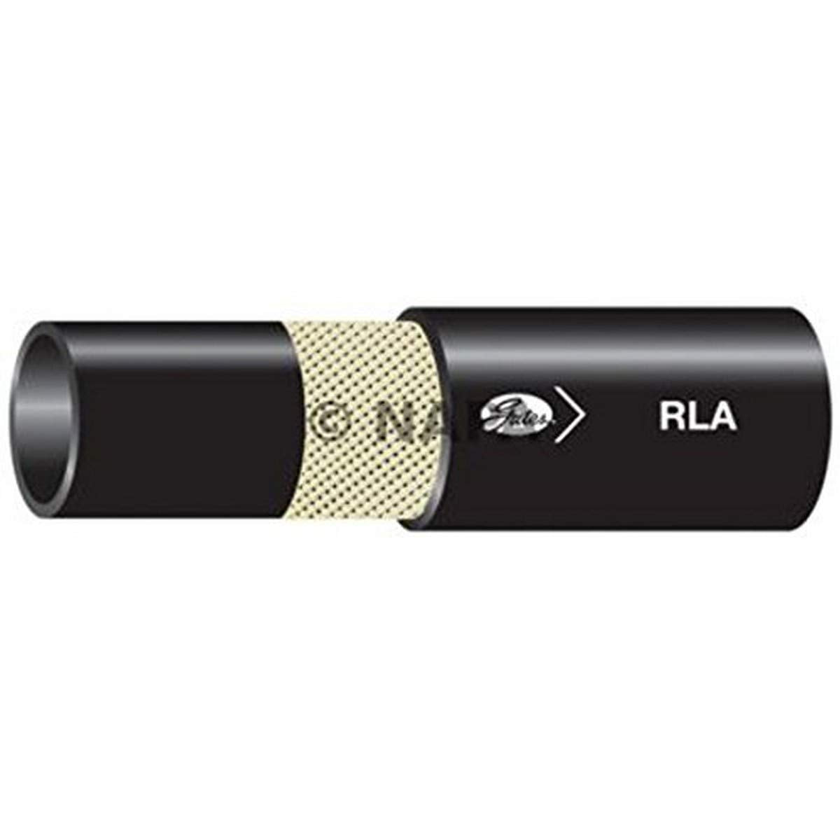 Hydraulic RLA 1-Fiber Braid Return Line and Low Pressure Hose, Gates 009-0122-0170 Synthetic Rubber, Maximum Pressure: 200, -40 degrees F to 300 degrees F Temperature Range, 650' Length