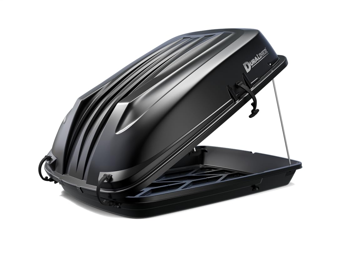 DuraLiner Cargo Carrier Rooftop for Cars - Waterproof Hard Shell Roof Top Mount Car Storage - Universal Fit - Easy Installation - 20 Cubic Ft - 110 Lb Capacity - Made in USA