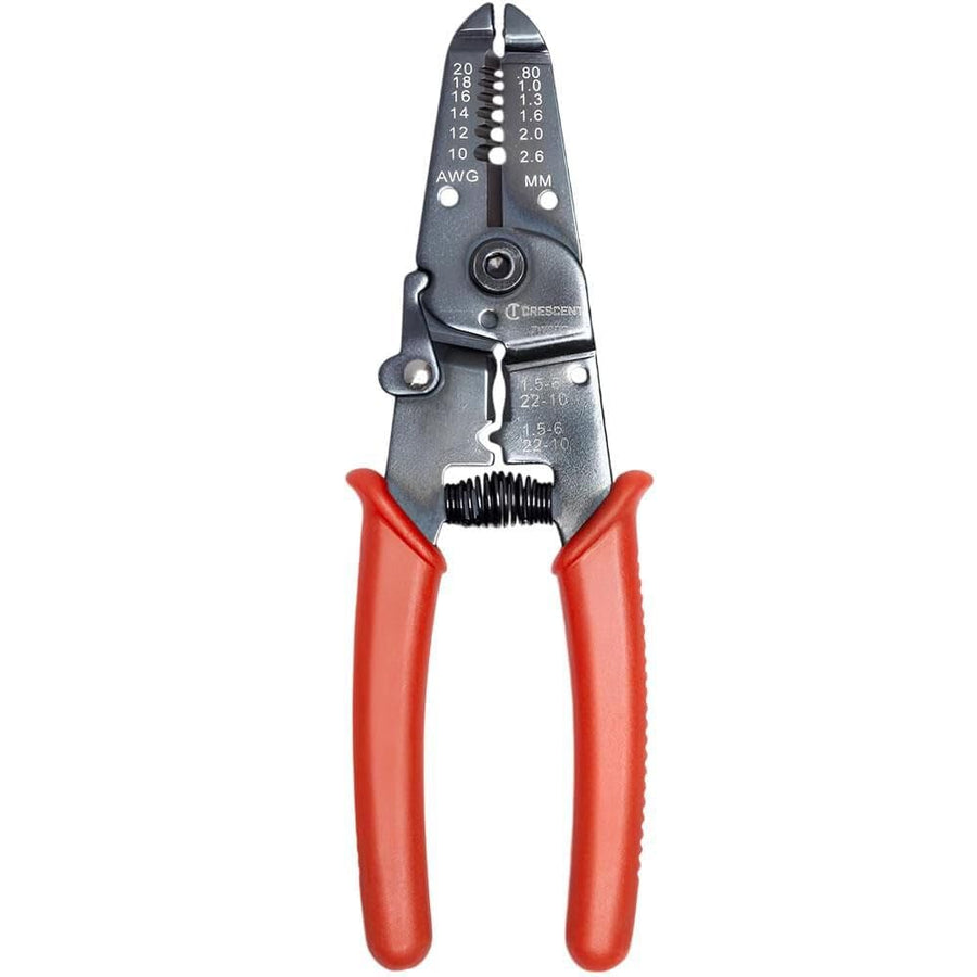 7" Crescent Wire Stripper Plier Dipped Grip (7WSDG)