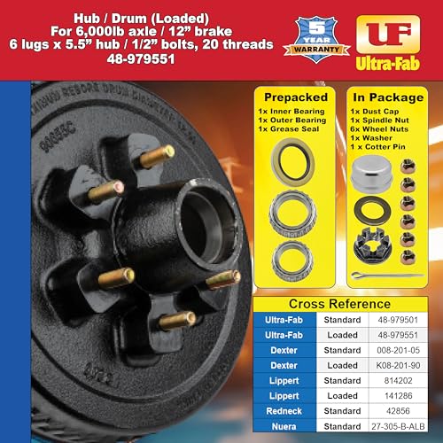 Hub/Drum Assembly Ultra-Fab - Loaded