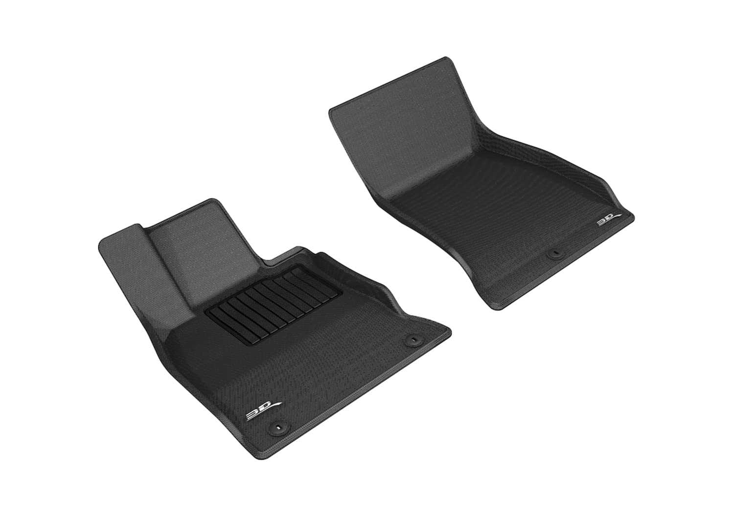 KAGU 3D MAXpider Custom Fit Floor Mat (BLACK) Compatible with KIA STINGER RWD 2018-2023 - Front Row