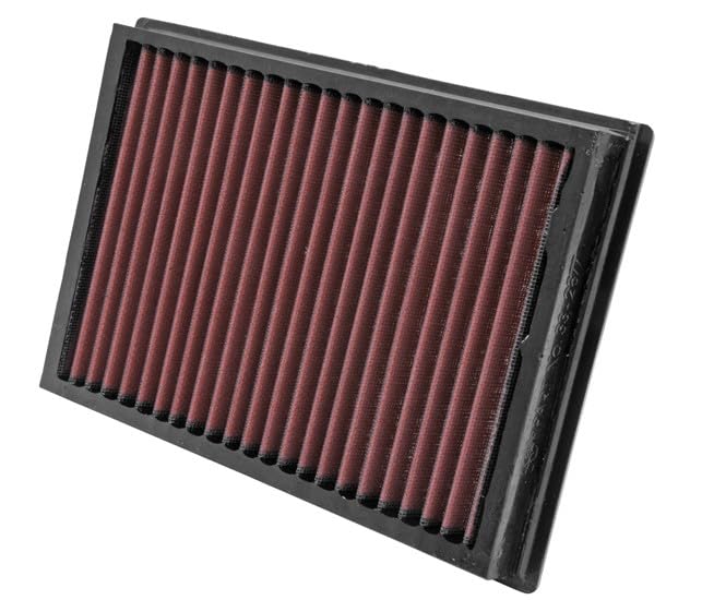 K&N Engine Air Filter: Replacement Car Air Filter, Reusable, Clean Every 75,000 Miles, Washable, Premium: Compatible with 2003-2007 FORD/VOLVO (Focus C-Max, Focus II, C30, S40 II, V50), 33-2877
