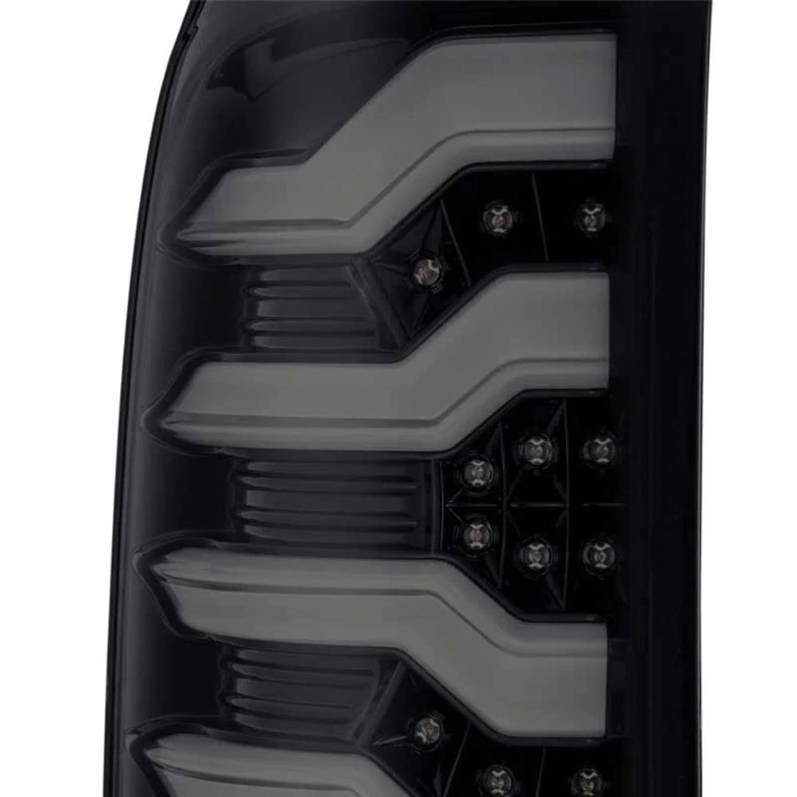 14-18 GMC Sierra 1500 AlphaRex (630010) PRO-Series LED Tail Lights Jet Black