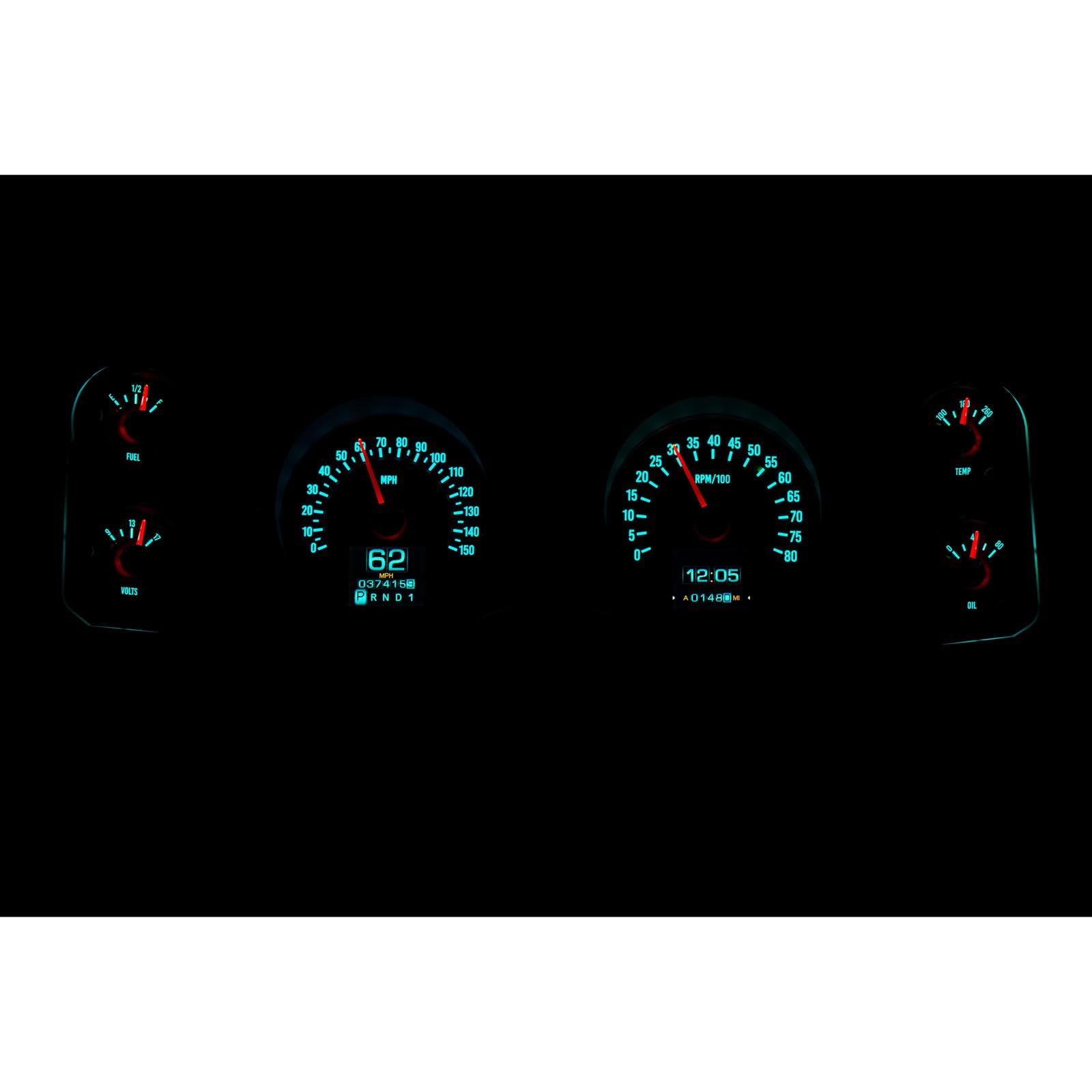 Dakota Digital Compatible RTX-70C-CAM-X with 1970-78 Chevy Camaro Retrotech Gauge Instrument System