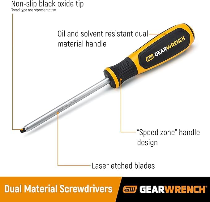 3 Pc. GEARWRENCH Torx Dual Material Screwdriver Set - 80064H