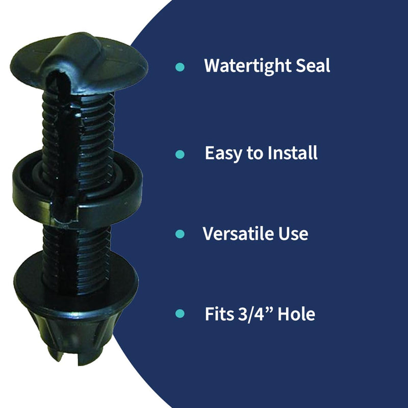 T-H Marine 3/4" CeaCap™ Pass-Thru Bulkhead Fitting - Durable, Marine-Grade Connector for Boats and Watercraft
