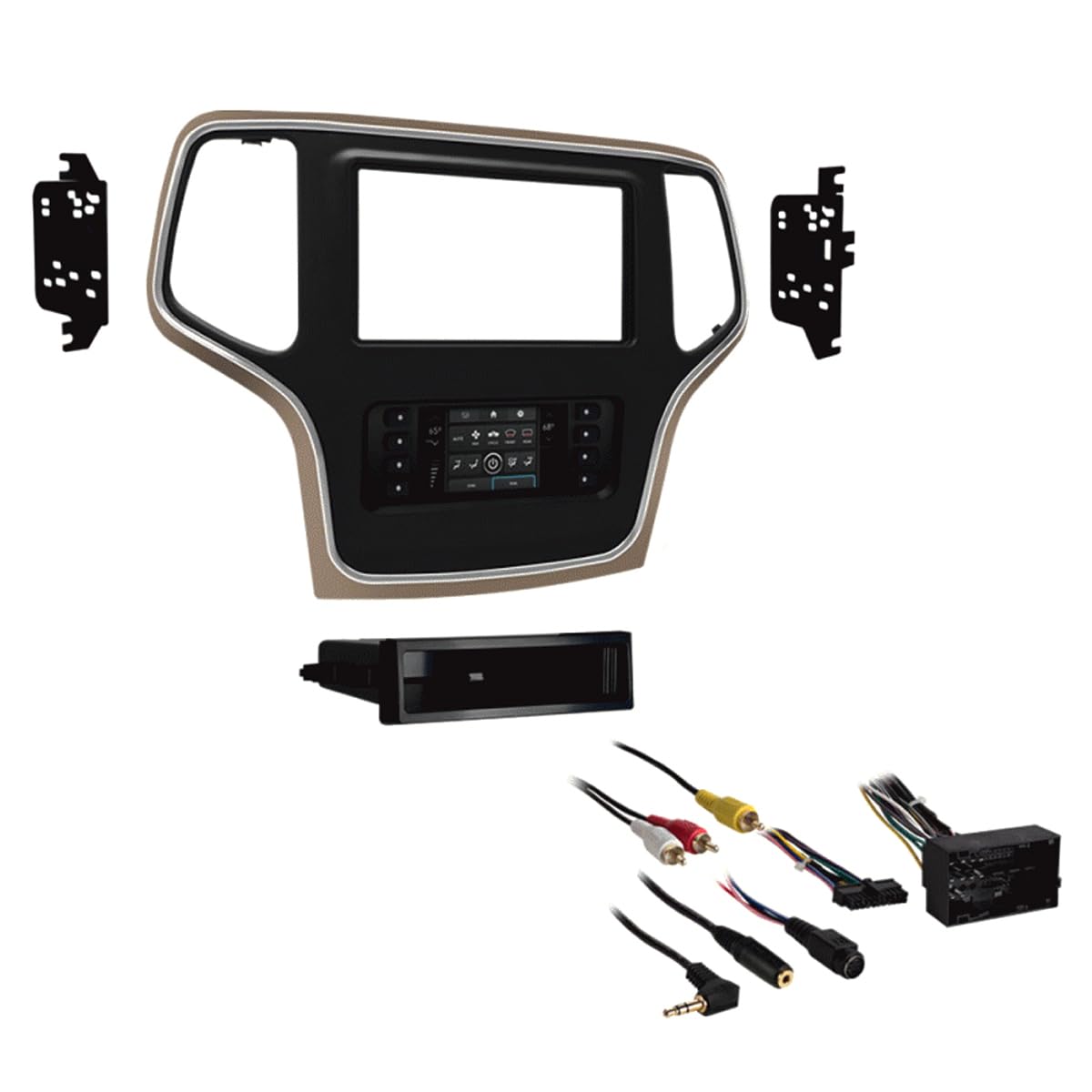 Metra 996536BZ Jeep Grand Cherokee 2014-2021 W/Bronze Trim & Integrated Touchscreen (TurboTouch)