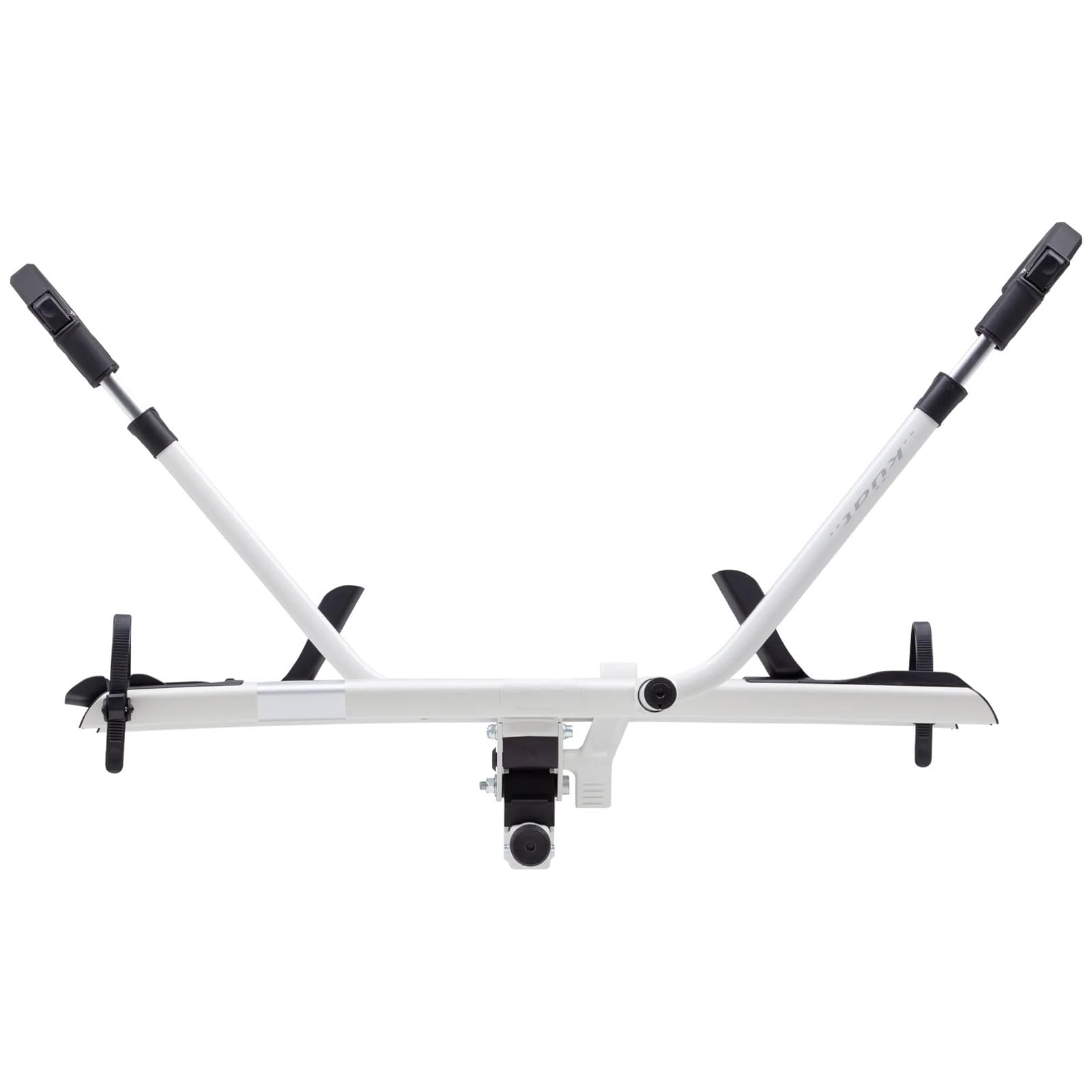 Sherpa 2.0 KUAT Durable Lightweight Aluminum Compact 2 Bike Transporting Hitch Rack with Cable Lock & Foldable Tire Cradles | Capacity - 40 Lbs per Tray, Pearl & Silver Anodize, 2"