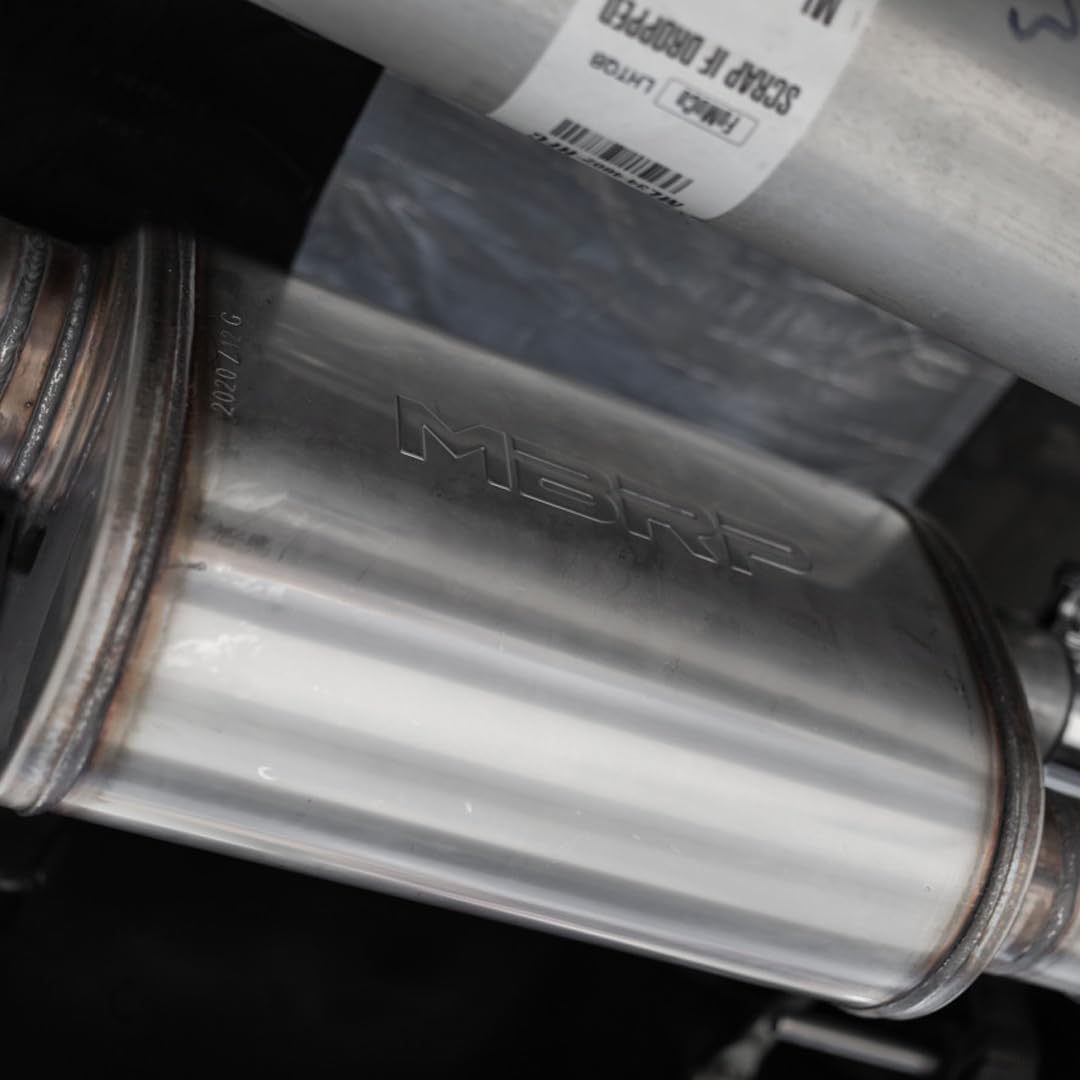 Dual Pre-Axle Black Coated Exhaust for 2021+ Ford F150 (Street Profile) with 2.5in OD Tips & 3in Cat Back by MBRP