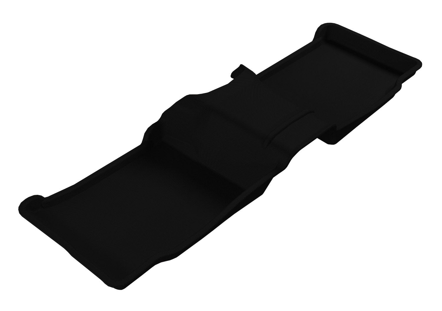 3D MAXpider Kagu Custom Fit Floor Mat (Black) Compatible with Ford Explorer 2011-2019 (w/ Bench 2nd Row) - Second Row