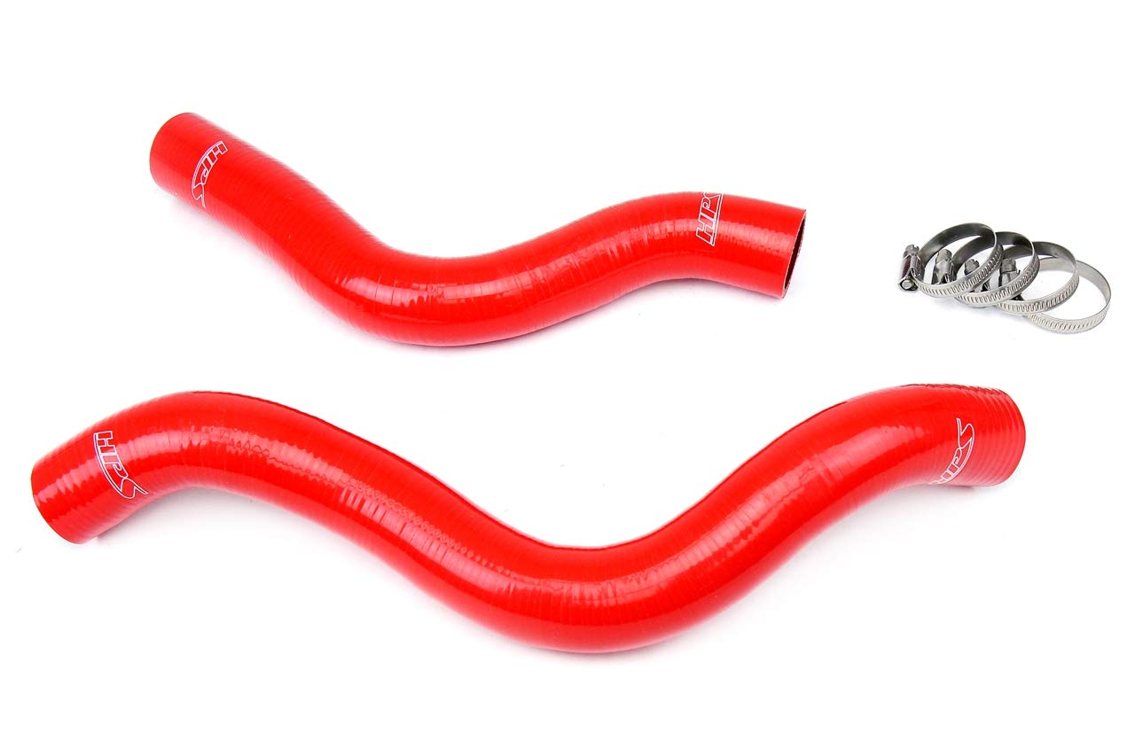 Red HPS 57-1038-RED Silicone Radiator Coolant Hose Kit
