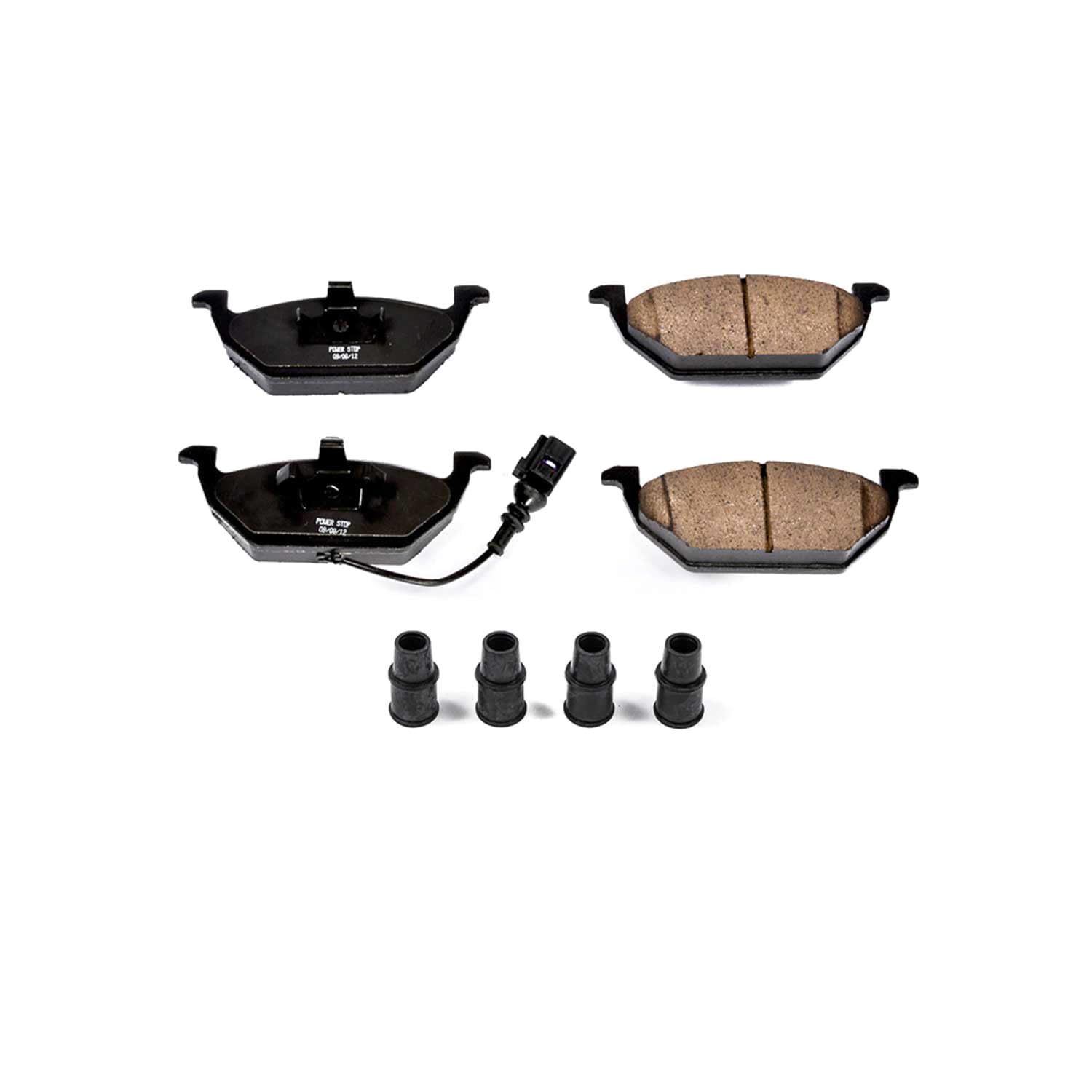 Power Stop Front Brake Kit For Volkswagen Beetle 1998-06 |Golf 1999-06 |Golf City 2007-10 |Jetta 1999-05 |Jetta City 2007-09 - Brake Pads Ceramic With Installation Hardware, 17-768A
