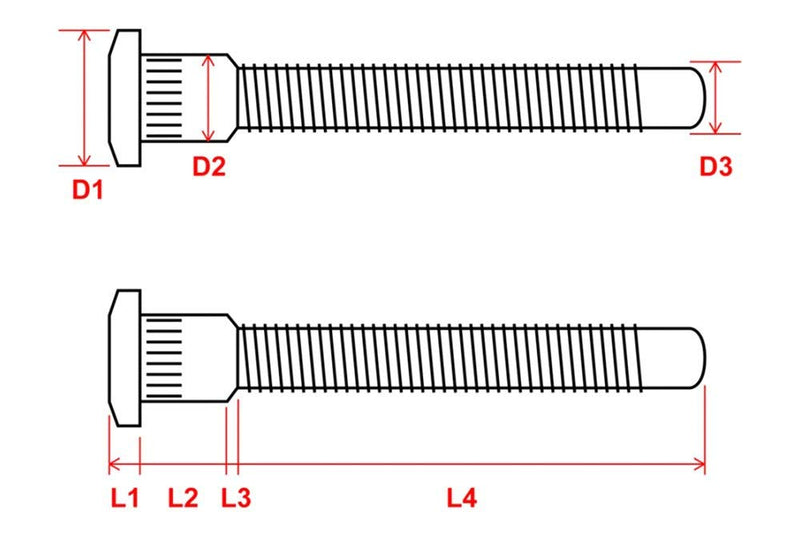 Megan Racing Extended MRS-HA-0390 Wheels Stud, 1 Pack