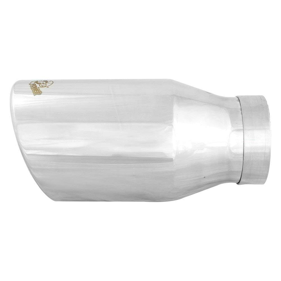 MACH Force-XP aFe Power 4" Inlet x 6" Outlet x 12" Length Polished Stainless Steel Bolt-On Tip