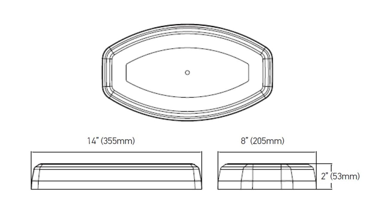 Mini H27995001 Light Bar HELLA 50 LED, Amber, Fixed, 12/24V
