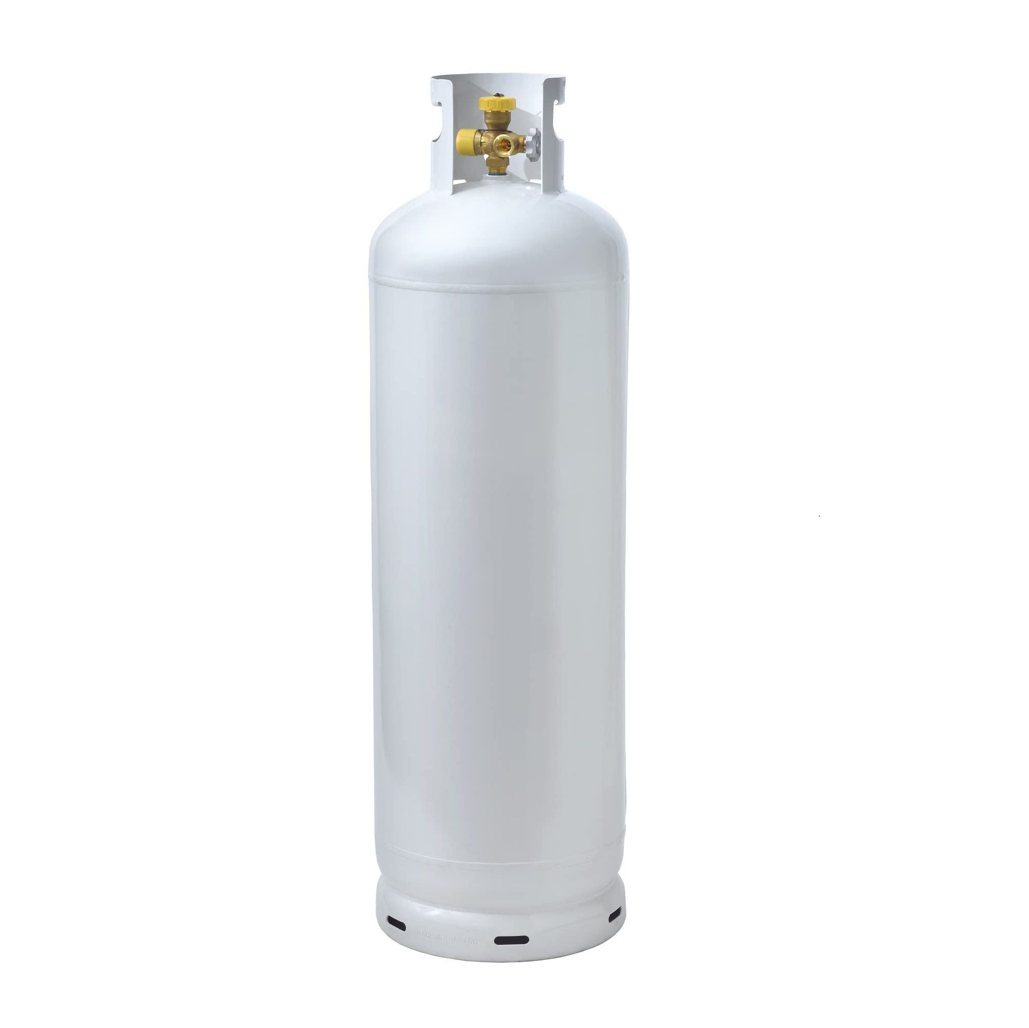 Multi-Valve Flame King 100LB (23 Gal) Propane Tank with High Capacity Filler, Great for Mixed Heating Systems, Home fireplaces, Dryers and Grills