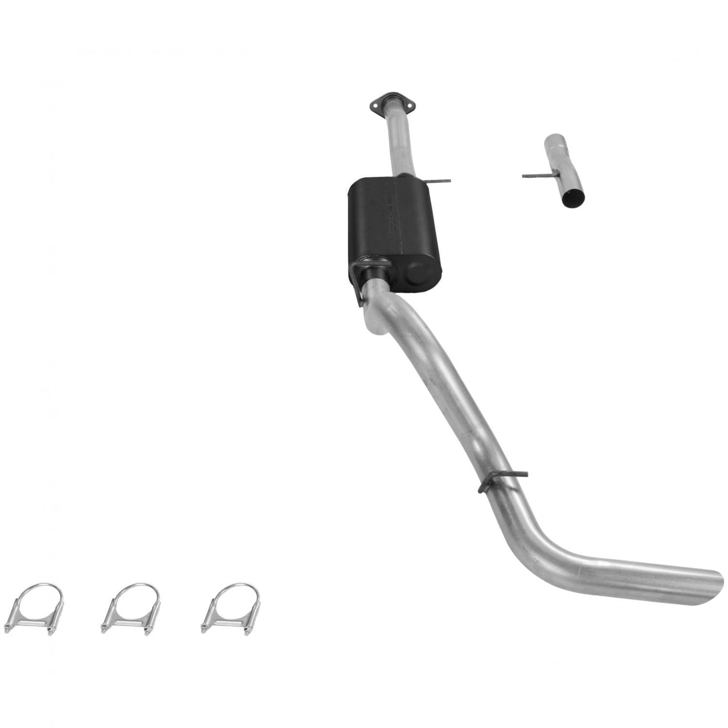 American Thunder Flowmaster 17162 Cat-Back Exhaust Kit 3 Inch Alumized Steel Compatible with 1992-1995 Chevy Blazer, GMC Jimmy 5.7L