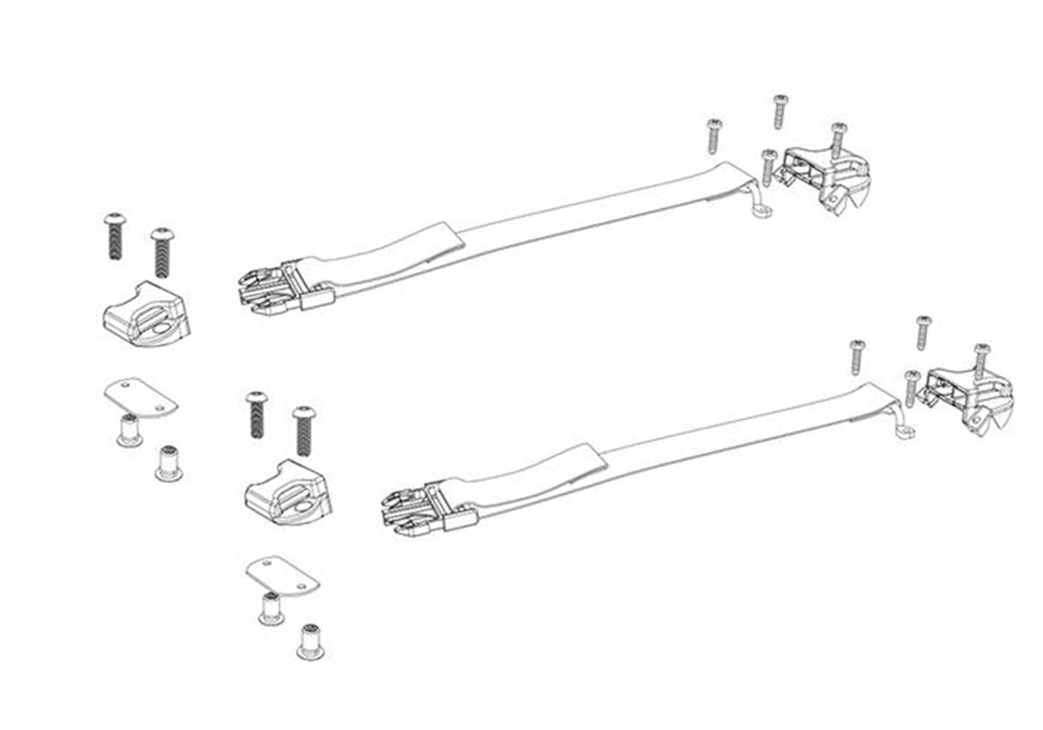 BAKFlip Buckle Kit BAK Industries PARTS-356A0003 Underside Buckle Ends w/Hardware