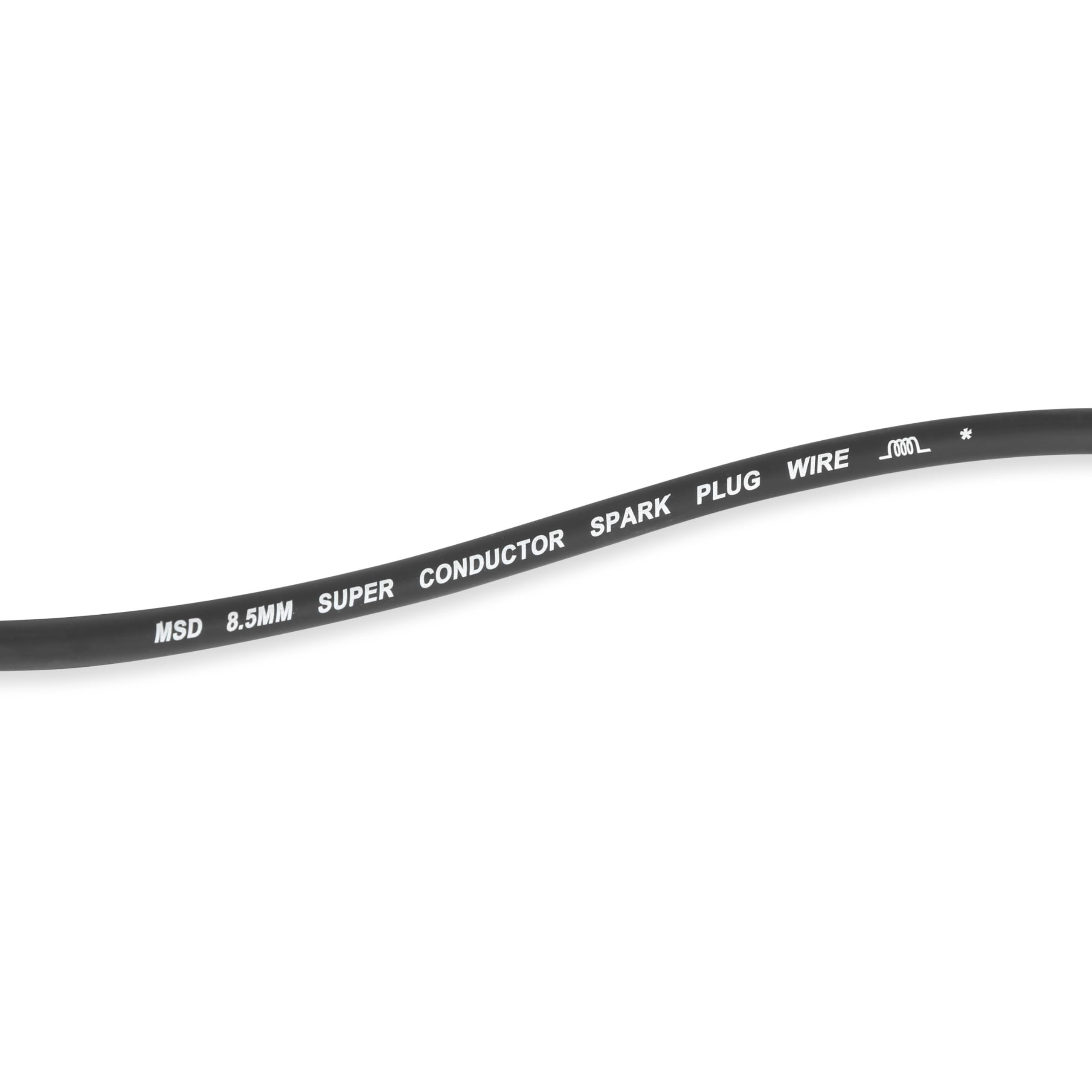 Black MSD 31293 Super Conductor Spark Plug Wire Set