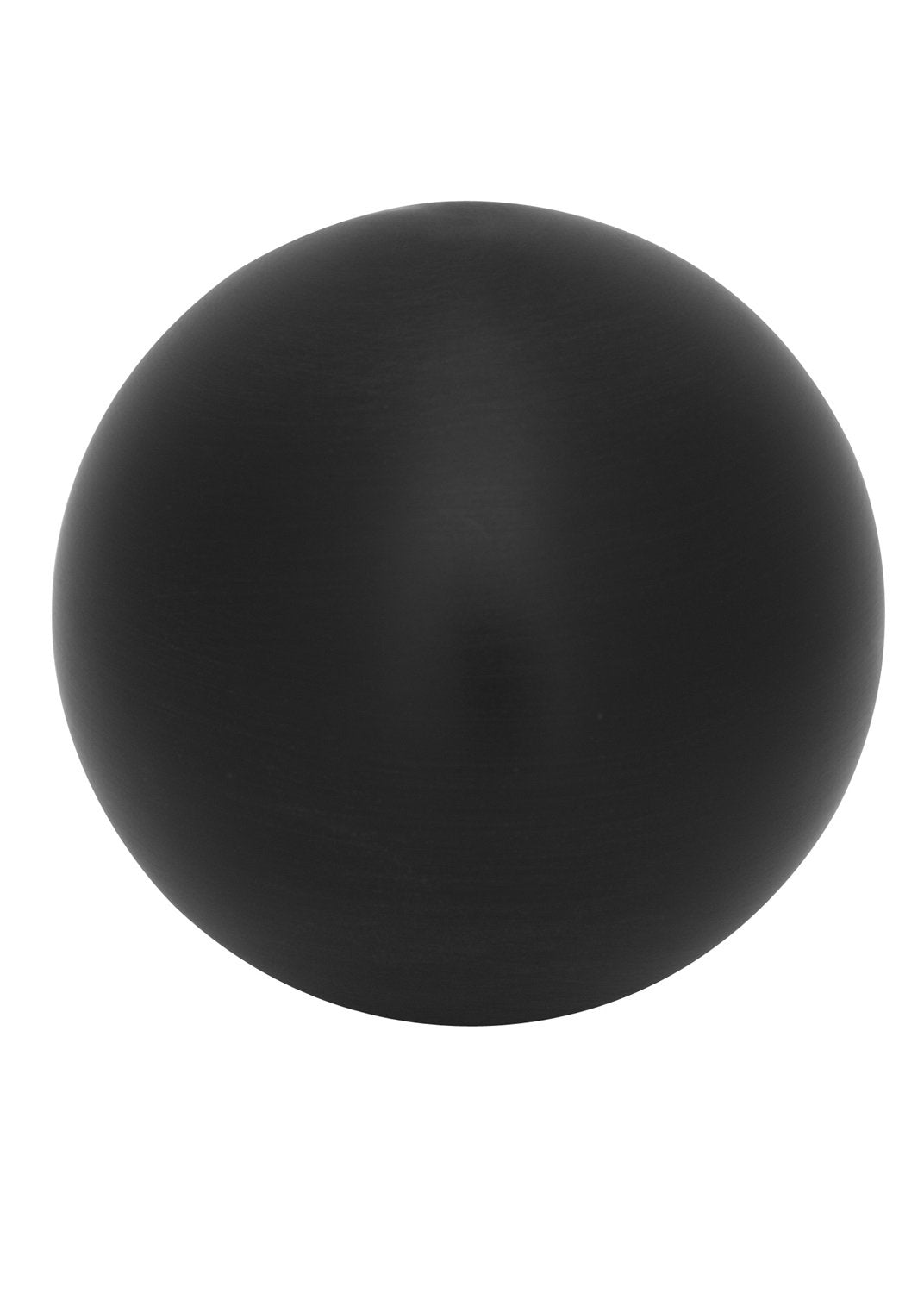 3/8"-24 Thread Lokar (SK-6913) 2" Solid Round Billet Black Finish Shift Knob