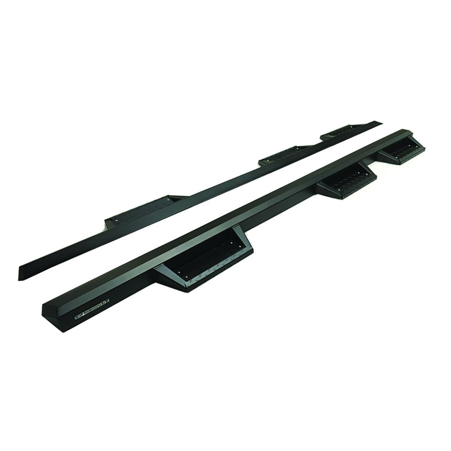 Superior Black Horse Side Steps WTW Black Compatible with 2015-2025 Ford F-150 Crew Cab -SUP-FO01-15