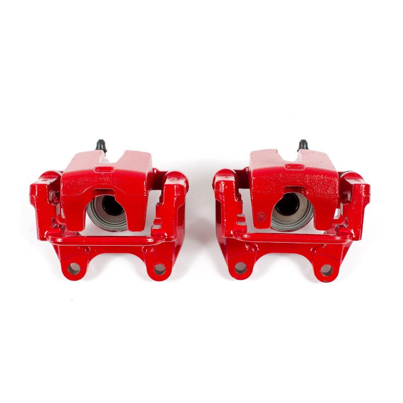 Power Stop S4992A Rear Pair of High-Temp Red Powder Coated Calipers For Dodge Challenger 2009-2010, Dodge Charger 2006-2016, Dodge Magnum 2005-2008 [Model Specific]