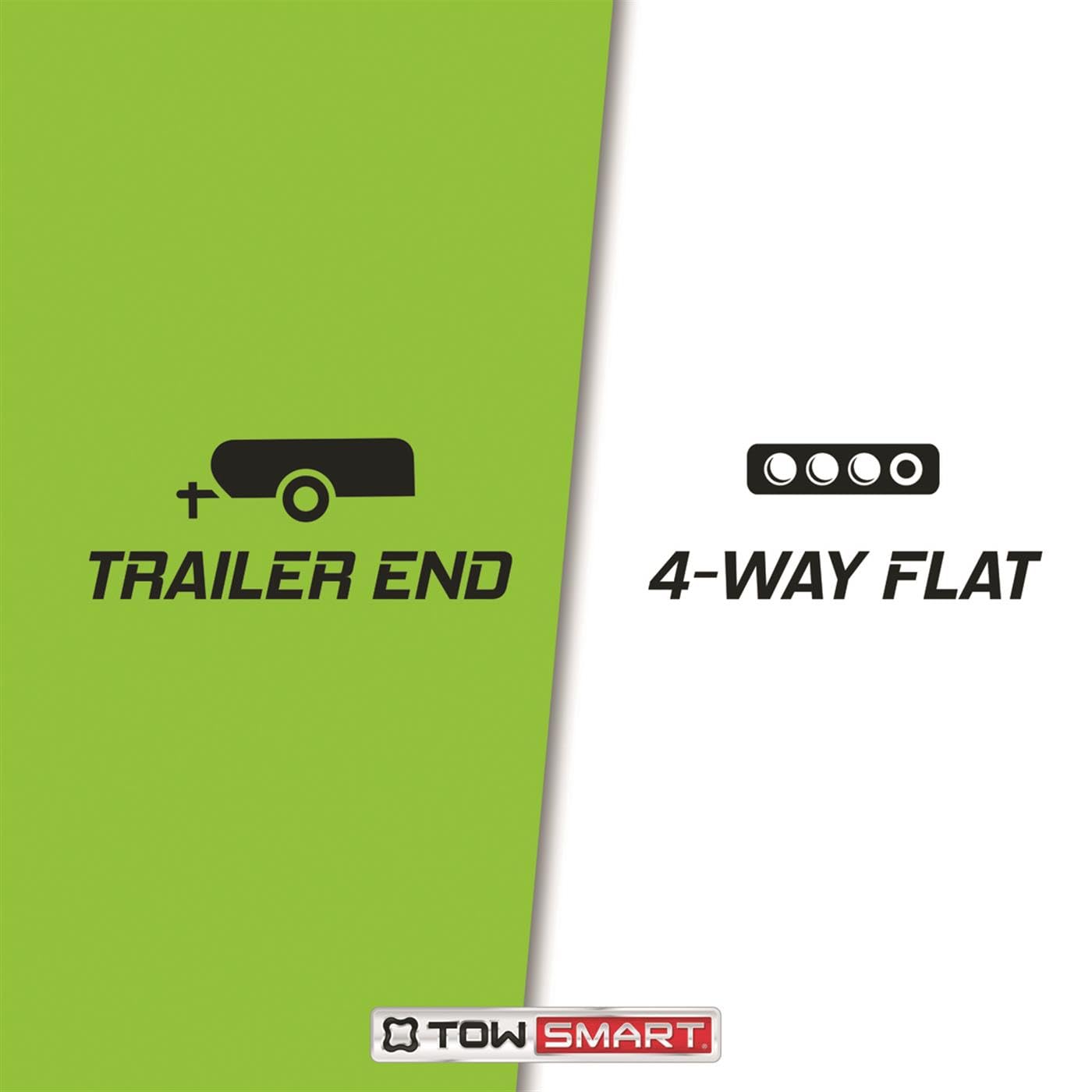 4-Way Flat TOWSMART 12 in. Trailer Wiring Connector